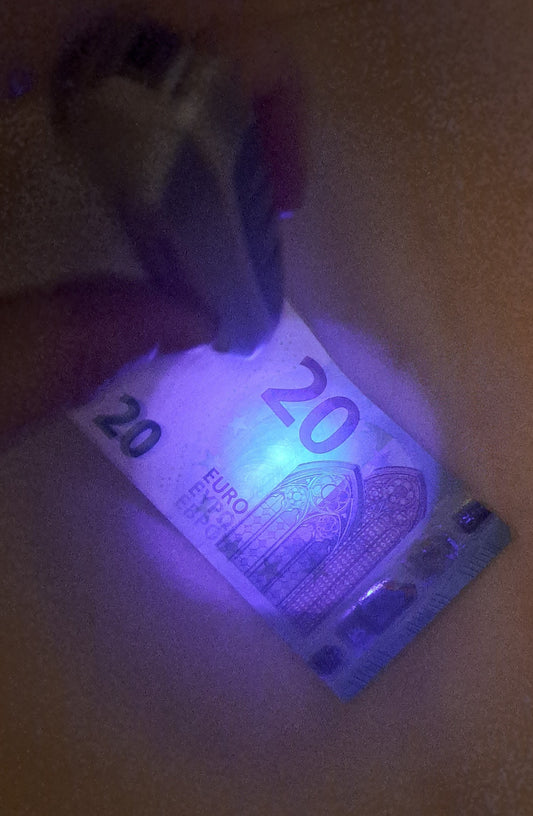 RILEVATORE TASCABILE PORTATILE DI BANCONOTE FALSE